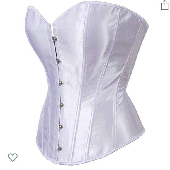 🟣NWOT White Corset Size Small - Picture 2 of 3